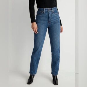 Madewell The Curvy Perfect Vintage Straight Jean in Mayfield Wash